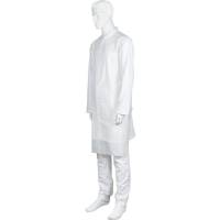 Engangsforklæde, ABENA, 110x80cm, 30 micron, hvid, LDPE, stor dispenser, usteril, engangs
