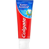 Tandpasta, Colgate Karies Kontrol, 14,5x5,5x3,5cm, 75 ml, hvid, ståtube, 1450 ppm