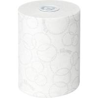 Håndklæderulle, Kimberly-Clark Kleenex, 2-lags, 100m x 19,8cm , Ø15cm, hvid, blandingsfibre, system