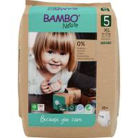 Børneble, bukseble, miljømærket, Bambo Nature Pants, 5, papirspose, paper bag, 11-17 kg