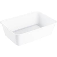 Plastbakke, 17,5x11,9x5,2cm, 650 ml, 650 ml, hvid, PP, 1-rums