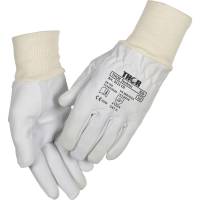 Gedeskindshandske, THOR Montage, 10, hvid, rib kant, CD-kvalitet
