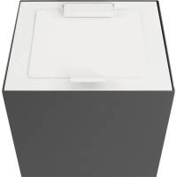 L&aring;g, V-Part, hvid, pulverlakeret st&aring;l, soft close, til modulopbygget affaldsspand, 85 og 90 liter *Denne vare tages ikke retur*