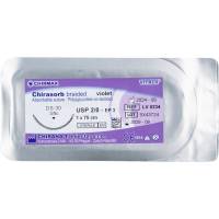 Sutur, Chirasorb, 75cm, violet, Polyglactin 910, USP 2/0, DS 30mm, resorberbar, violet, steril, engangs *Denne vare tages ikke retur*