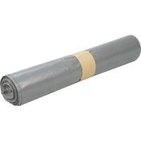 Sæk, 100 l, transparent grå, LDPE/genanvendt, 70x110cm *Denne vare tages ikke retur*