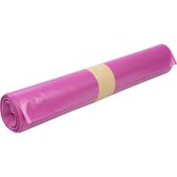 Sæk, 100 l, transparent lilla, LDPE/genanvendt, 70x110cm *Denne vare tages ikke retur*