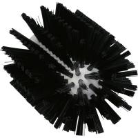 Rørbørstehoved, Vikan, 16cm, Ø9cm, sort, polyester/PP/rustfrit stål, medium *Denne vare tages ikke retur*
