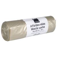 Sæk, ABENA Poly-Line, 90 l, klar, genanvendt LDPE, 70x105cm