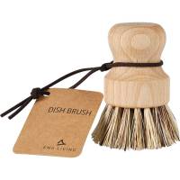 Opvaskeb&oslash;rste, Ena Living, 9x6cm, nature, b&oslash;getr&aelig;/kokosfibre, uden skaft, stiv