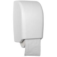 Dispenser, White Classic, 16,5x16x27cm, hvid, plast, til 2 ruller toiletpapir, system *Denne vare tages ikke retur*