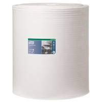 Industriaftørring, Tork W1, 1-lags, 380m x 42,8cm , Ø38cm, hvid, nonwoven