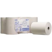 Håndklæderulle, Kimberly-Clark Scott, 1-lags, 165m x 19,8cm , Ø15cm, hvid, blandingsfibre, airflex *Denne vare tages ikke retur*