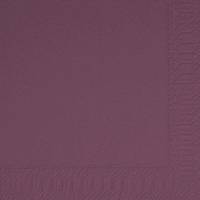 Kaffeserviet, Duni, 3-lags, 1/4 fold, 24x24cm, plum, nyfiber