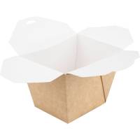 Takeaway boks, ABENA, 6,5x8x8,8cm, 450 ml, brun, kraft, lille