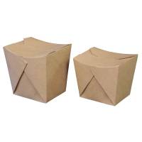 Takeaway boks, ABENA, 7x8,5x10,5cm, 700 ml, brun, kraft, mellem