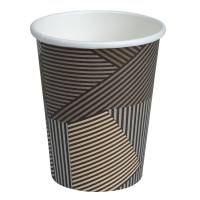 Kaffebæger Lines, ABENA Gastro, 13,6cm, Ø9cm, 48 cl, 49 cl, brun, pap/PE, 16 oz