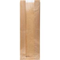 Rudepose, 16x45,5x7cm, brun, papir, med rude, med sidefals