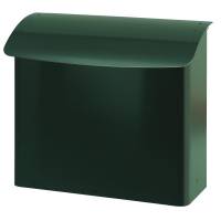 Postkasse, Toledon, 12x27x40cm, mørkegrøn, pulverlakeret stål *Denne vare tages ikke retur*