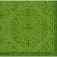 Middagsserviet, Dunilin Opulent Spring, 1/4 fold, 40x40cm, leaf green, airlaid *Denne vare tages ikke retur*