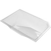 Plastbakke, Duniform Polardeli, M, 17,5x11,5x4,8cm, 500 ml, klar, RPET, 1-rums *Denne vare tages ikke retur*