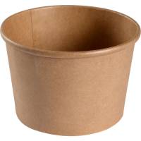 Bæger, ABENA Gastro, 7,7cm, Ø11,5cm, 500 ml, brun, kraft/PE, 500 ml, 16 oz