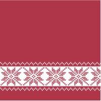 Frokostserviet, Christmas Mood, 3-lags, 1/4 fold, 32x32cm, flerfarvet, nyfiber