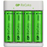 Oplader, GP ReCyko, til genopladelige AA- og AAA-batterier