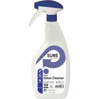 Glasrens, Diversey SURE Glass Cleaner, 750 ml, klar-til-brug, uden sprit, farve og parfume