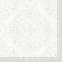 Middagsserviet, Dunilin, Opulent White, 1/4 fold, 40x40cm, hvid *Denne vare tages ikke retur*