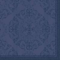 Middagsserviet, Dunilin, Opulent Dark Blue, 1/4 fold, 40x40cm, mørkeblå *Denne vare tages ikke retur*