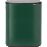 Affaldsspand, Brabantia Bo Touch Bin, grøn, plast, 1-rums, 60 l, med plast inderspand og soft close