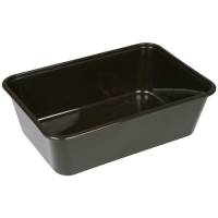 Plastbakke, ABENA Cater-Line, 16,9x11,6x7,6cm, 950 ml, 1000 ml, sort, PP, rektangulær