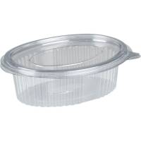 Portionsbæger, ABENA Cater-Line, 10,6x8,2x3,1cm, 100 ml, klar, RPET, med hængslet låg