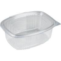 Salatbæger, ABENA Cater-Line, 13,2x9,5x4,1cm, 250 ml, klar, RPET, med hængslet låg