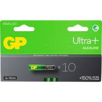 Batteri, GP Ultra Plus, Alkaline, AAA, 10-pak