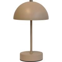 LED lampe, Cozzy, 25cm, Ø15cm, sand, metal, genopladelig, med touch funktion