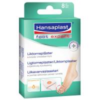 Ligtorneplaster, Hansaplast, 6,8x1,9cm, hvid, med salicylsyre, usteril, engangs *Denne vare tages ikke retur*