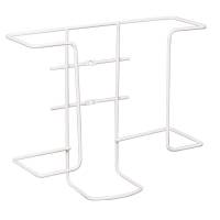 Handskestativ, 10,4x27x22,5cm, hvid, metal, til 2 &aelig;sker, ikke justerbar