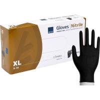 Undersøgelseshandske, ABENA Classic Sensitive, XL, sort, nitril, pudderfri