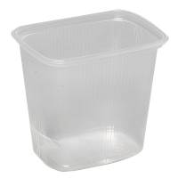 Plastbakke, 10,5x8x10cm, 500 ml, klar, PP