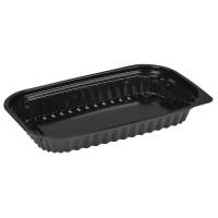 Sushibakke, ABENA, 22,8x14x2,9cm, 400 ml, sort, PS, mellem