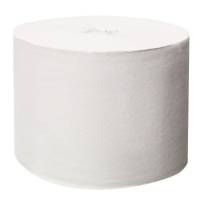 Toiletpapir, Tork T7 Advanced, 2-lags, 103,5m x 9,3cm , Ø13cm, hvid, genanvendt papir, uden hylse