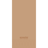 Middagsserviet, Duni Ecoecho, 2-lags, 1/8 fold, 40x40cm, brun, nyfiber *Denne vare tages ikke retur*