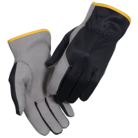 All-round handske, THOR Driver, 10, grå, bomuld/lycra/polyester/syntetisk læder