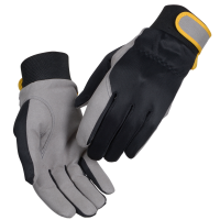 All-round handske, THOR Driver, 8, grå, syntetisk læder, burrebånd *Denne vare tages ikke retur*