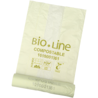 Biopose, ABENA Bio-Line, 1-lags, 15 l, transparent grøn, 45x45cm