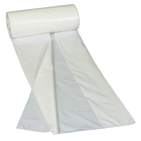 Lågpose, 1-lags, 6 l, hvid, HDPE/virgin, 30x35cm