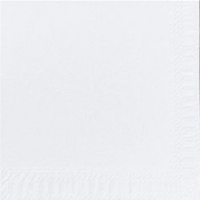 Kaffeserviet, Duni, 1-lags, 1/4 fold, 24x24cm, hvid, nyfiber
