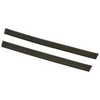 Velcrolister, Vikan, 51x5x0,5cm, sort, PA/polyester, til 55 cm fremfører, 2 stk.