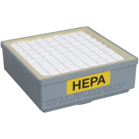 HEPA filter, Nilfisk, GD5/10, hvid, med grå kant, H13 *Denne vare tages ikke retur*